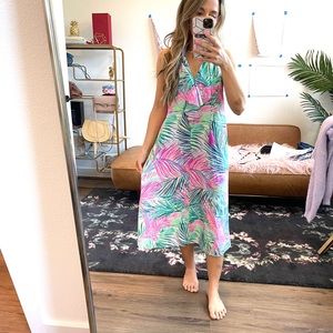 Lily Pulitzer 100% silk midi dress
